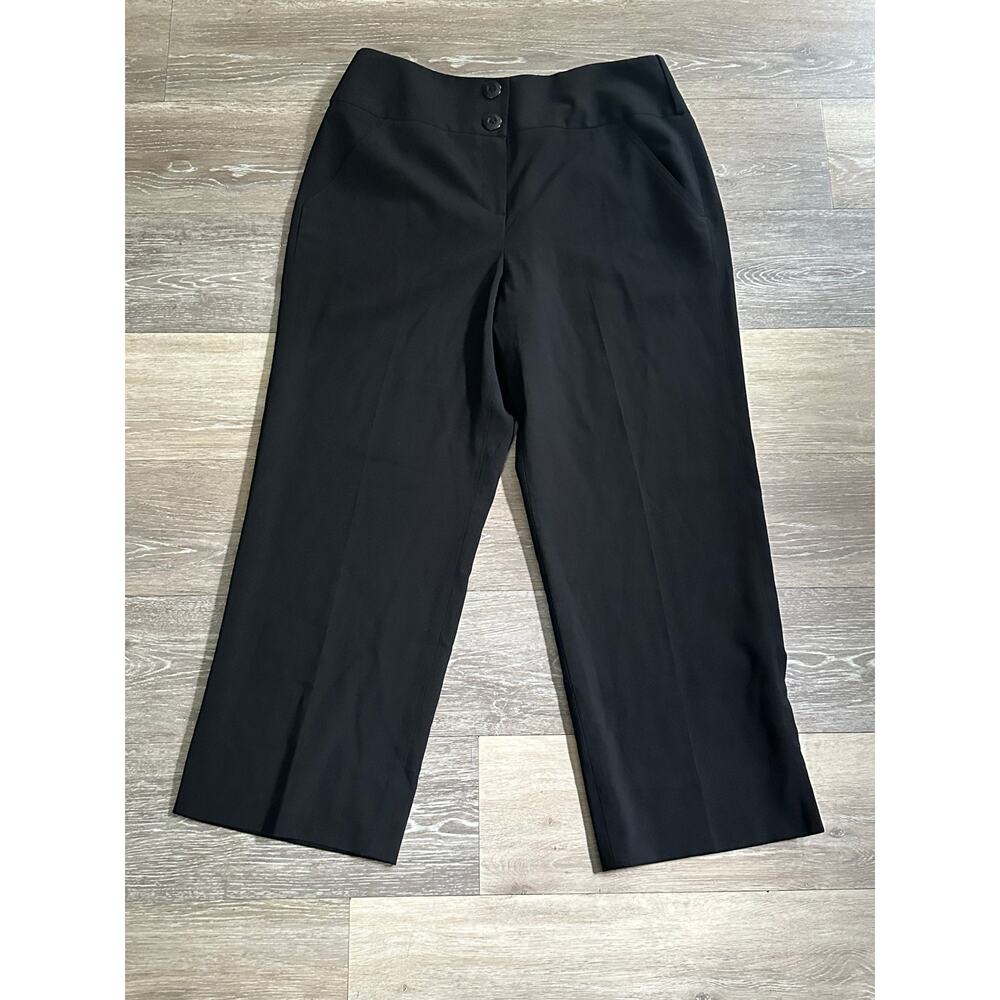 Larry Levine Stretch Black Dress Pants Size 8